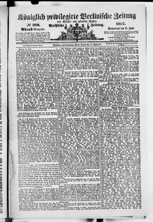 Königlich privilegirte Berlinische Zeitung von Staats- und gelehrten Sachen on Jun 11, 1887