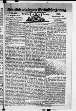 Königlich privilegirte Berlinische Zeitung von Staats- und gelehrten Sachen on Jun 14, 1887