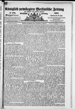 Königlich privilegirte Berlinische Zeitung von Staats- und gelehrten Sachen vom 19.06.1887
