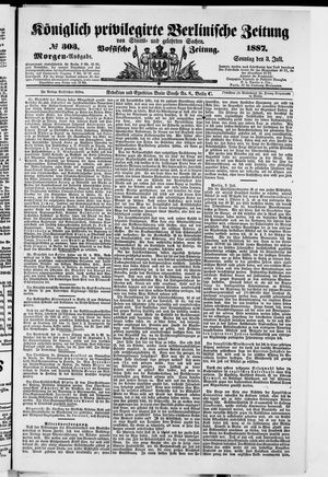 Königlich privilegirte Berlinische Zeitung von Staats- und gelehrten Sachen vom 03.07.1887