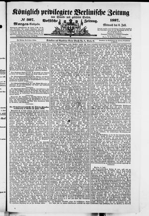 Königlich privilegirte Berlinische Zeitung von Staats- und gelehrten Sachen on Jul 6, 1887
