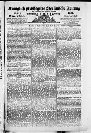 Königlich privilegirte Berlinische Zeitung von Staats- und gelehrten Sachen vom 08.07.1887