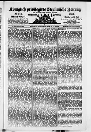 Königlich privilegirte Berlinische Zeitung von Staats- und gelehrten Sachen on Jul 12, 1887