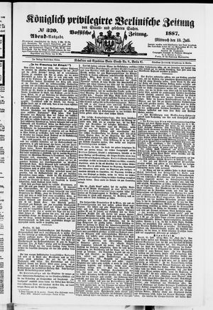 Königlich privilegirte Berlinische Zeitung von Staats- und gelehrten Sachen vom 13.07.1887