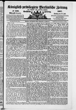 Königlich privilegirte Berlinische Zeitung von Staats- und gelehrten Sachen on Jul 19, 1887