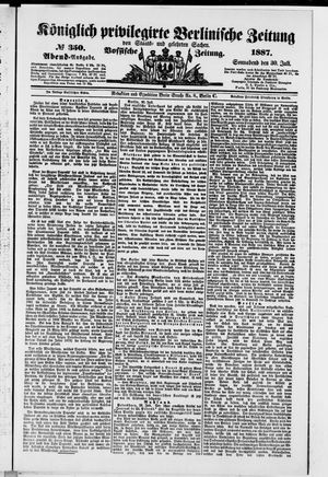 Königlich privilegirte Berlinische Zeitung von Staats- und gelehrten Sachen vom 30.07.1887