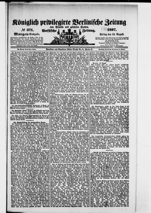 Königlich privilegirte Berlinische Zeitung von Staats- und gelehrten Sachen vom 12.08.1887