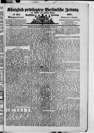 Königlich privilegirte Berlinische Zeitung von Staats- und gelehrten Sachen vom 04.12.1887