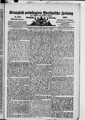 Königlich privilegirte Berlinische Zeitung von Staats- und gelehrten Sachen vom 08.12.1887