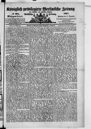 Königlich privilegirte Berlinische Zeitung von Staats- und gelehrten Sachen vom 18.12.1887