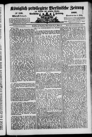 Königlich privilegirte Berlinische Zeitung von Staats- und gelehrten Sachen vom 03.03.1888