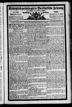 Königlich privilegirte Berlinische Zeitung von Staats- und gelehrten Sachen vom 10.03.1888