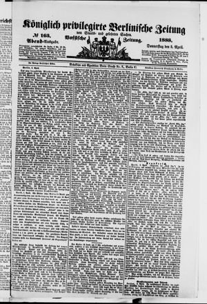 Königlich privilegirte Berlinische Zeitung von Staats- und gelehrten Sachen vom 05.04.1888