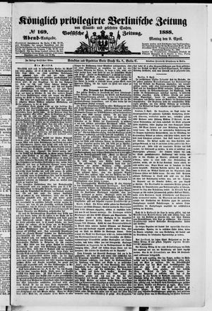 Königlich privilegirte Berlinische Zeitung von Staats- und gelehrten Sachen vom 09.04.1888