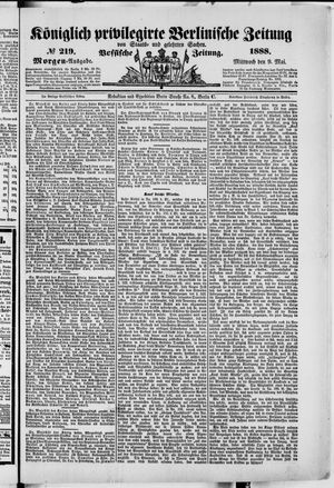 Königlich privilegirte Berlinische Zeitung von Staats- und gelehrten Sachen vom 09.05.1888
