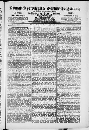 Königlich privilegirte Berlinische Zeitung von Staats- und gelehrten Sachen vom 09.05.1888
