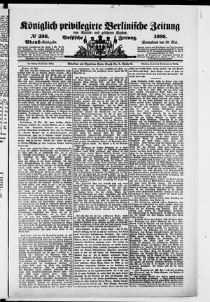 Königlich privilegirte Berlinische Zeitung von Staats- und gelehrten Sachen vom 19.05.1888