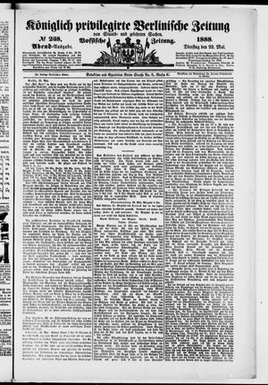Königlich privilegirte Berlinische Zeitung von Staats- und gelehrten Sachen vom 22.05.1888