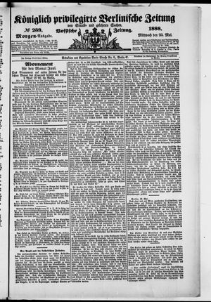 Königlich privilegirte Berlinische Zeitung von Staats- und gelehrten Sachen vom 23.05.1888