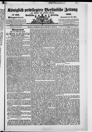 Königlich privilegirte Berlinische Zeitung von Staats- und gelehrten Sachen vom 26.05.1888