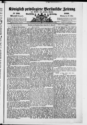 Königlich privilegirte Berlinische Zeitung von Staats- und gelehrten Sachen vom 28.05.1888