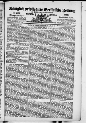 Königlich privilegirte Berlinische Zeitung von Staats- und gelehrten Sachen vom 09.06.1888
