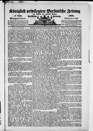 Königlich privilegirte Berlinische Zeitung von Staats- und gelehrten Sachen vom 03.07.1888
