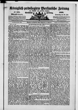 Königlich privilegirte Berlinische Zeitung von Staats- und gelehrten Sachen vom 26.07.1888