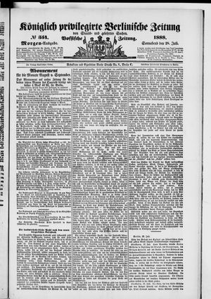 Königlich privilegirte Berlinische Zeitung von Staats- und gelehrten Sachen vom 28.07.1888