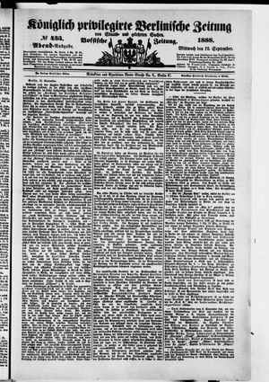 Königlich privilegirte Berlinische Zeitung von Staats- und gelehrten Sachen vom 12.09.1888