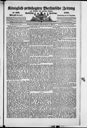 Königlich privilegirte Berlinische Zeitung von Staats- und gelehrten Sachen vom 13.12.1888