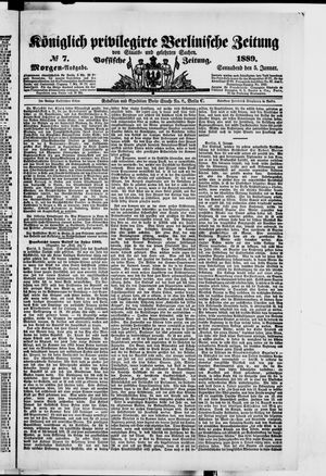 Königlich privilegirte Berlinische Zeitung von Staats- und gelehrten Sachen vom 05.01.1889