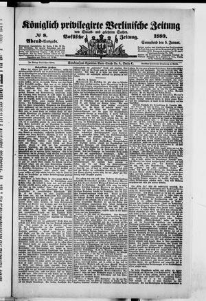 Königlich privilegirte Berlinische Zeitung von Staats- und gelehrten Sachen vom 05.01.1889