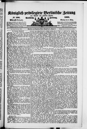 Königlich privilegirte Berlinische Zeitung von Staats- und gelehrten Sachen on Mar 4, 1889