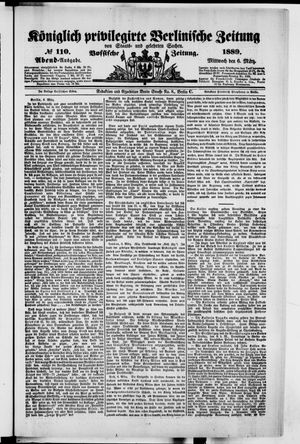 Königlich privilegirte Berlinische Zeitung von Staats- und gelehrten Sachen vom 06.03.1889