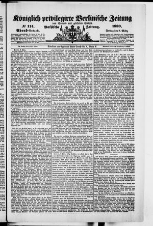 Königlich privilegirte Berlinische Zeitung von Staats- und gelehrten Sachen vom 08.03.1889