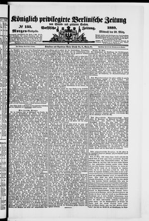 Königlich privilegirte Berlinische Zeitung von Staats- und gelehrten Sachen on Mar 20, 1889