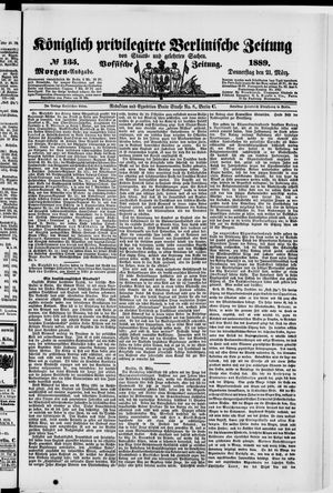 Königlich privilegirte Berlinische Zeitung von Staats- und gelehrten Sachen on Mar 21, 1889