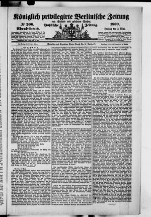 Königlich privilegirte Berlinische Zeitung von Staats- und gelehrten Sachen vom 03.05.1889