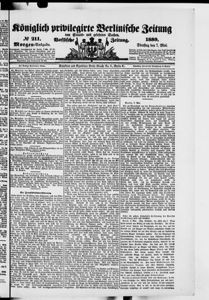 Königlich privilegirte Berlinische Zeitung von Staats- und gelehrten Sachen on May 7, 1889