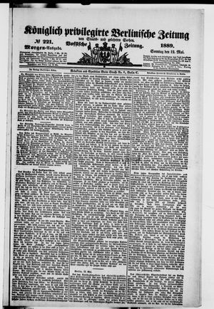 Königlich privilegirte Berlinische Zeitung von Staats- und gelehrten Sachen vom 12.05.1889