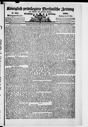 Königlich privilegirte Berlinische Zeitung von Staats- und gelehrten Sachen on May 19, 1889