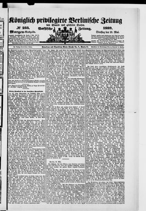 Königlich privilegirte Berlinische Zeitung von Staats- und gelehrten Sachen vom 21.05.1889