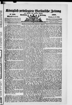 Königlich privilegirte Berlinische Zeitung von Staats- und gelehrten Sachen on May 28, 1889