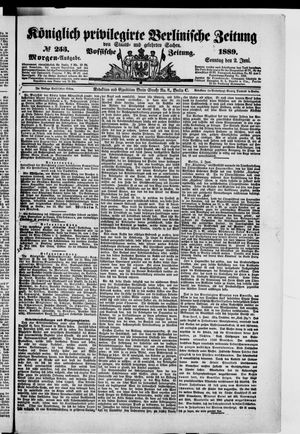 Königlich privilegirte Berlinische Zeitung von Staats- und gelehrten Sachen vom 02.06.1889