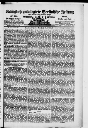 Königlich privilegirte Berlinische Zeitung von Staats- und gelehrten Sachen on Jun 4, 1889