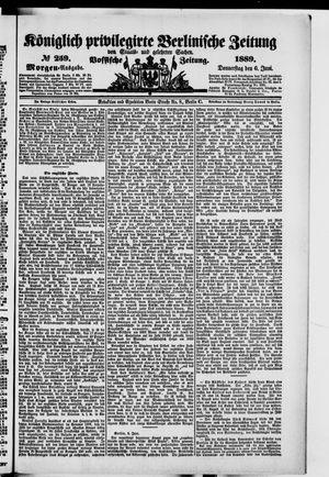 Königlich privilegirte Berlinische Zeitung von Staats- und gelehrten Sachen vom 06.06.1889