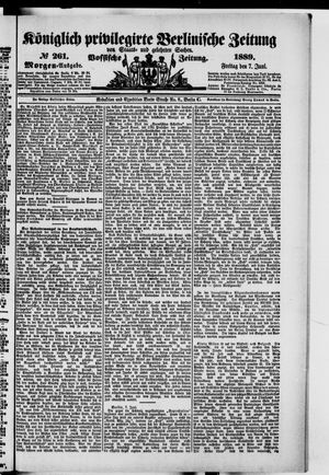 Königlich privilegirte Berlinische Zeitung von Staats- und gelehrten Sachen vom 07.06.1889