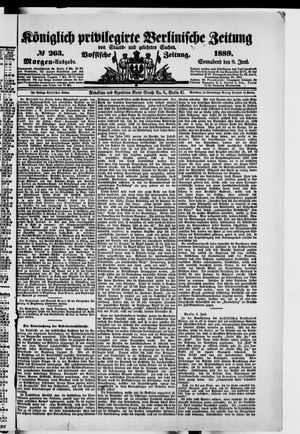 Königlich privilegirte Berlinische Zeitung von Staats- und gelehrten Sachen on Jun 8, 1889