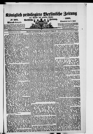 Königlich privilegirte Berlinische Zeitung von Staats- und gelehrten Sachen on Jun 8, 1889